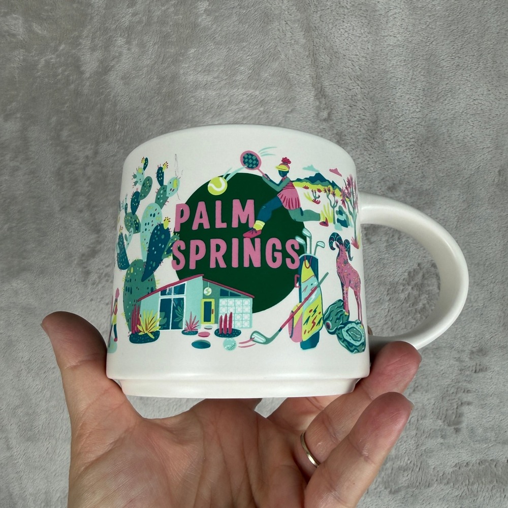 Starbucks Discovery Series Palm Springs Coffee Mug 14oz Ceramic Desert Souvenir